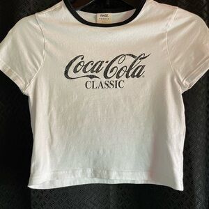 PacSun Coca Cola Classic White Crop Top